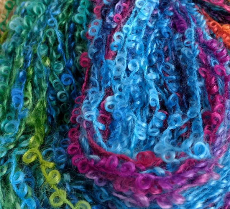Mohair loop yarn